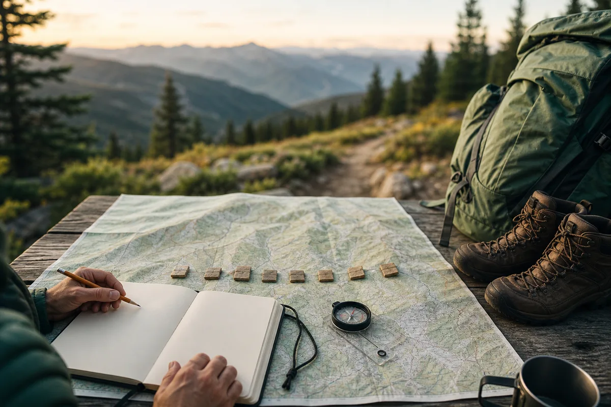 Weitwanderung planen: die erste Woche Schritt für Schritt aufbauen