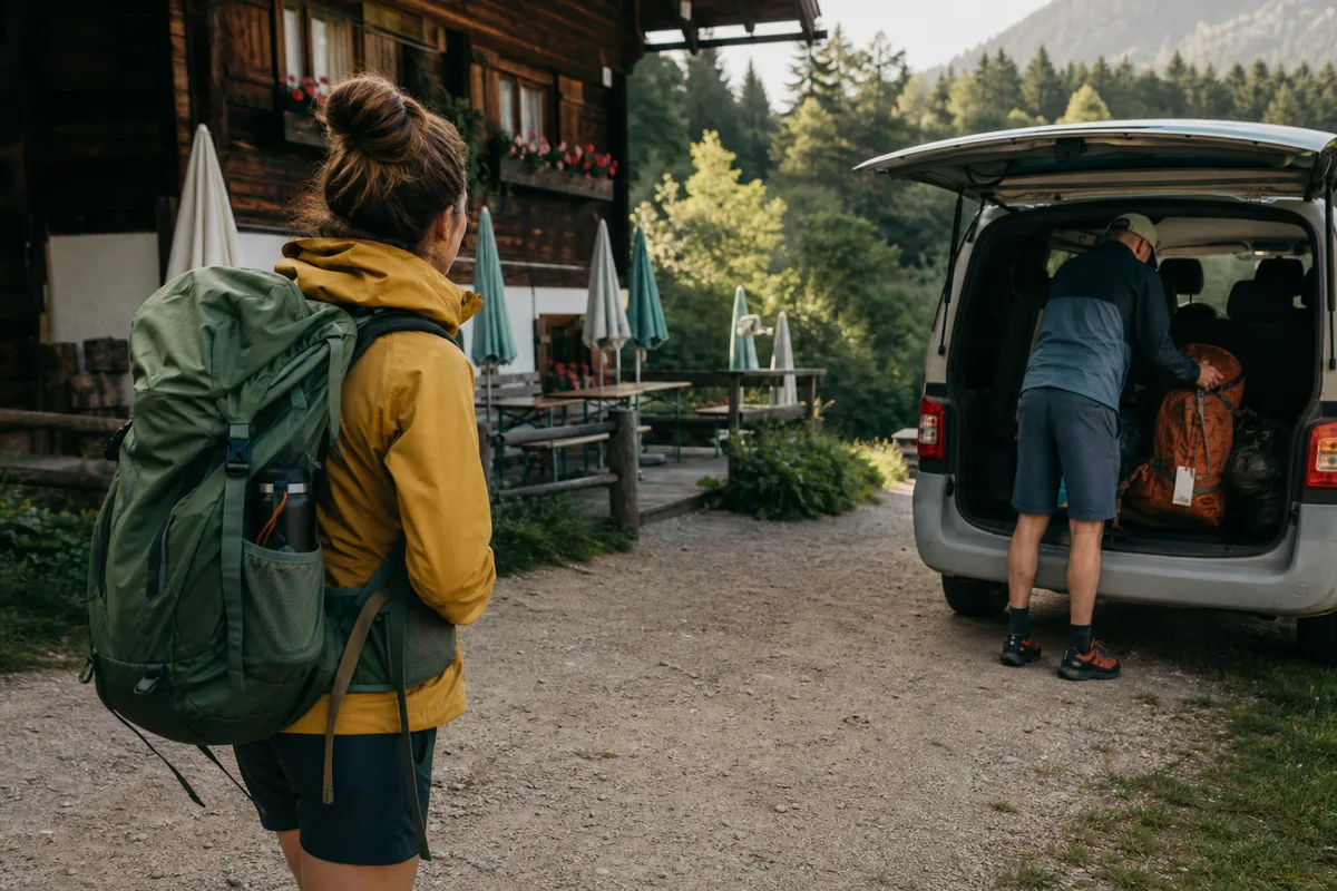Gepäcktransport beim Etappenwandern: wann er sich wirklich lohnt